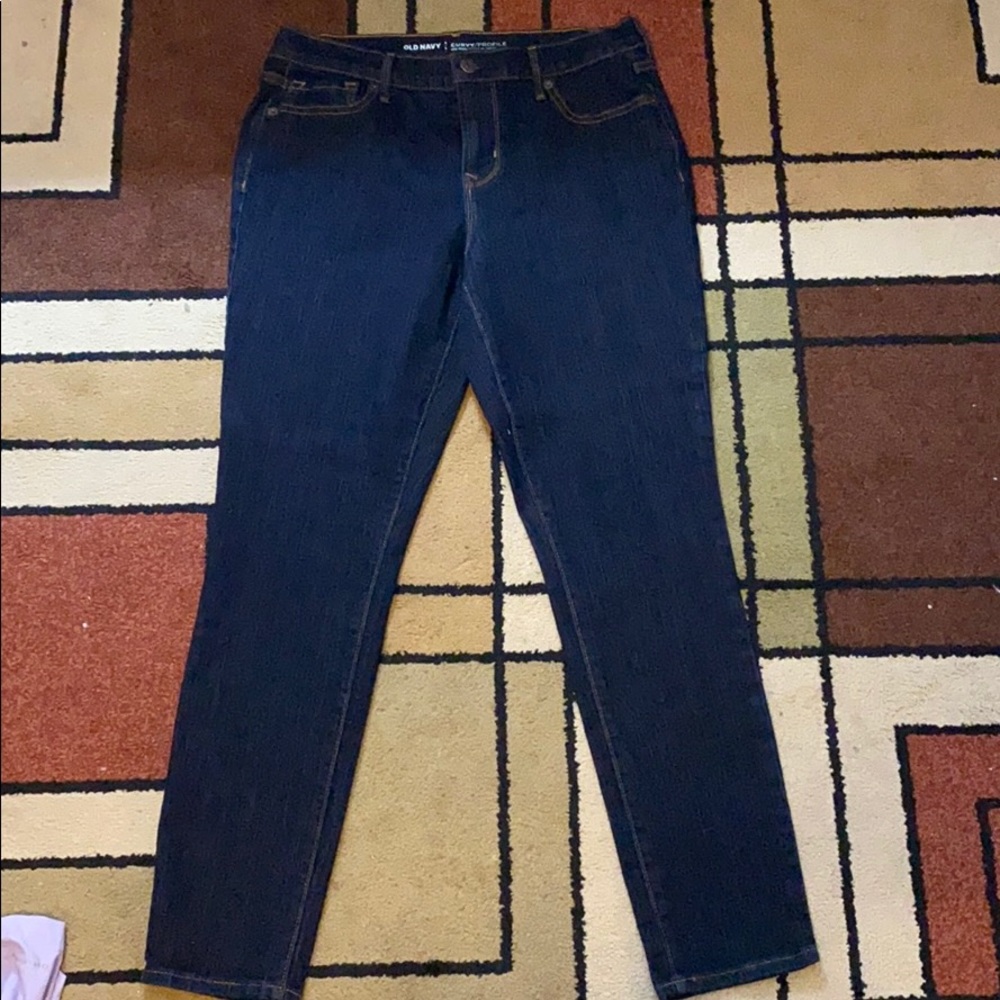 curvy mid-rise jeans, size 6 short